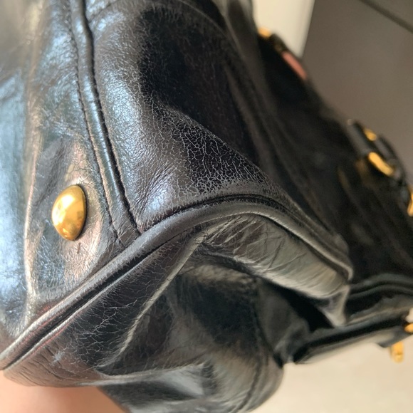 Miu Miu distressed leather satchel - Picture 7 of 10